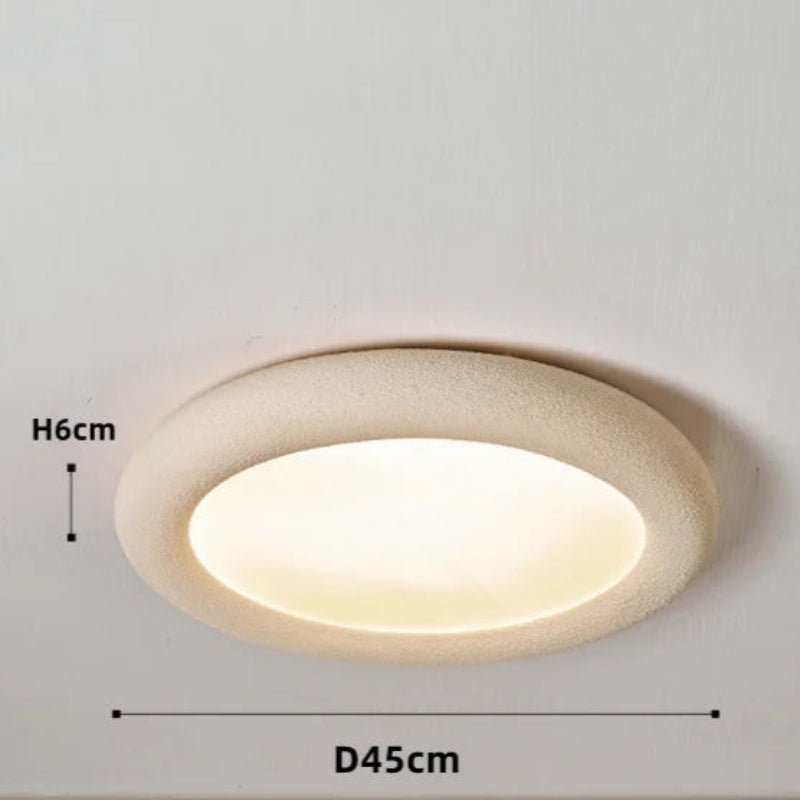 Plafonnier Minimaliste SkandiLume | Style Nordique, Résine & LED intégrée