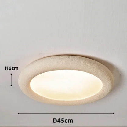 Plafonnier Minimaliste SkandiLume | Style Nordique, Résine & LED intégrée