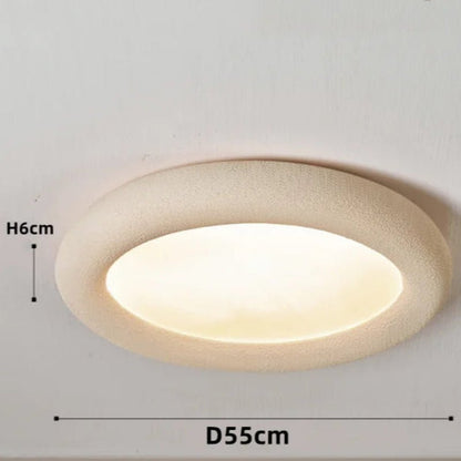 Plafonnier Minimaliste SkandiLume | Style Nordique, Résine & LED intégrée