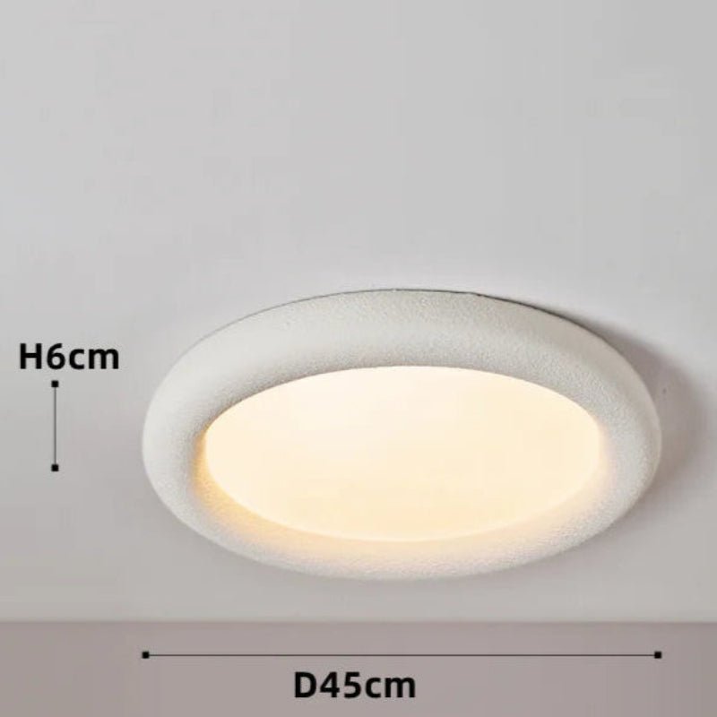 Plafonnier Minimaliste SkandiLume | Style Nordique, Résine & LED intégrée