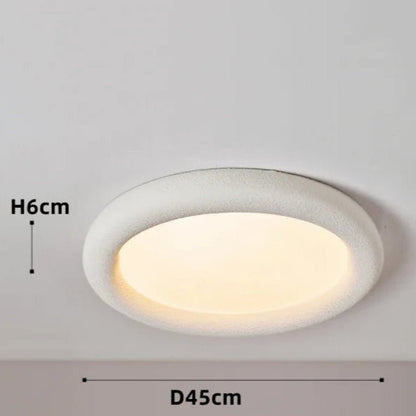 Plafonnier Minimaliste SkandiLume | Style Nordique, Résine & LED intégrée