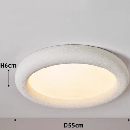 Plafonnier Minimaliste SkandiLume | Style Nordique, Résine & LED intégrée