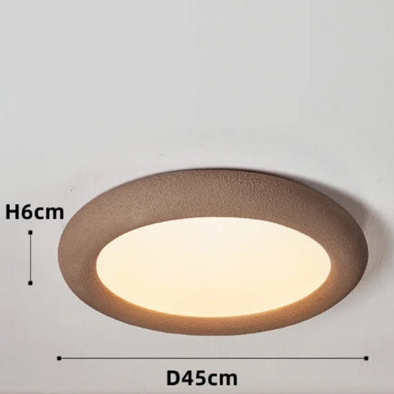 Plafonnier Minimaliste SkandiLume | Style Nordique, Résine & LED intégrée