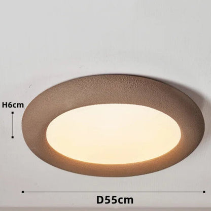 Plafonnier Minimaliste SkandiLume | Style Nordique, Résine & LED intégrée