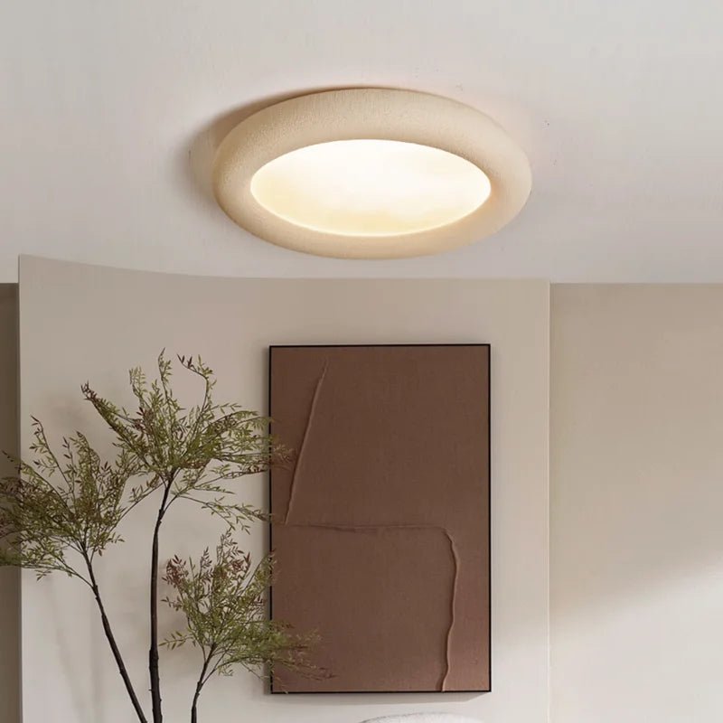 Plafonnier Minimaliste SkandiLume | Style Nordique, Résine & LED intégrée