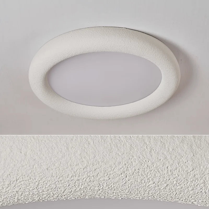 Plafonnier Minimaliste SkandiLume | Style Nordique, Résine & LED intégrée