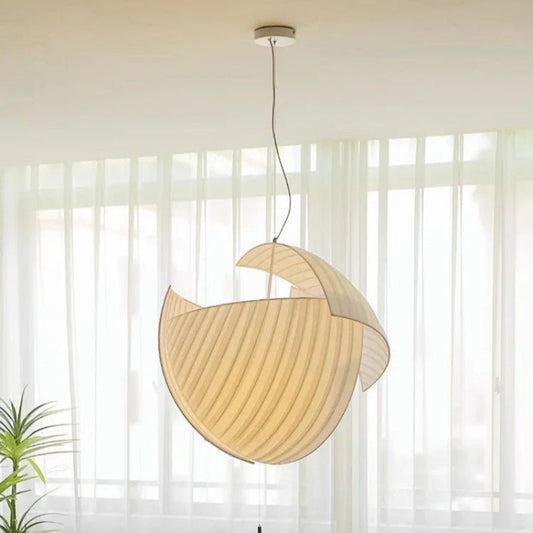 Suspension LumièreZen | Lampe Suspendue Designer Métal & Tissu