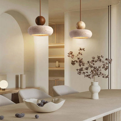 Suspension LED en Pierre d'Agate Naturel | Soléa