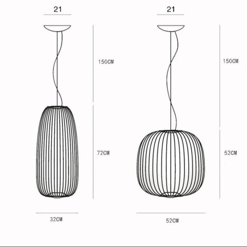 Suspension LED Aredeco Nordica | Design Scandinave en Métal