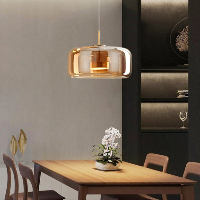 Suspension LED Design Verre Soufflé | Nébula