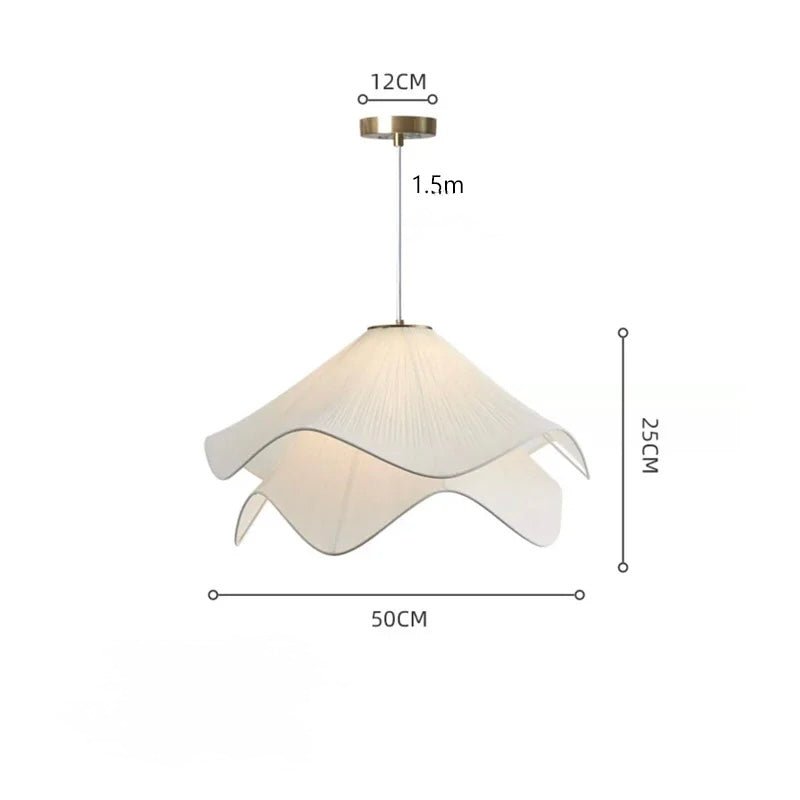 Suspension LED en Soie Véritable | Soa