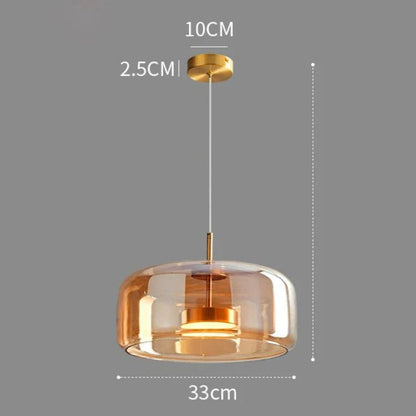 Suspension LED Design Verre Soufflé | Nébula