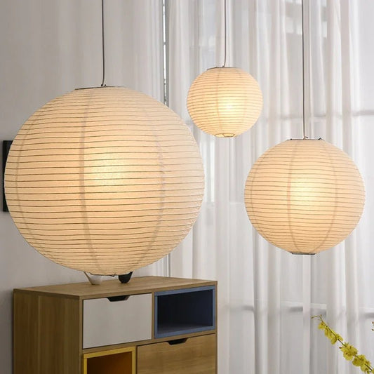 Suspension Hikari | Lampe Japonaise en Papier de Riz LED