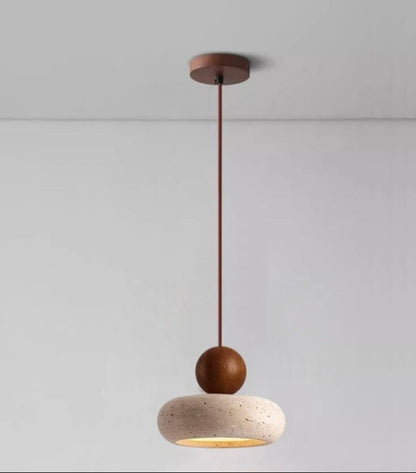 Suspension LED en Pierre d'Agate Naturel | Soléa