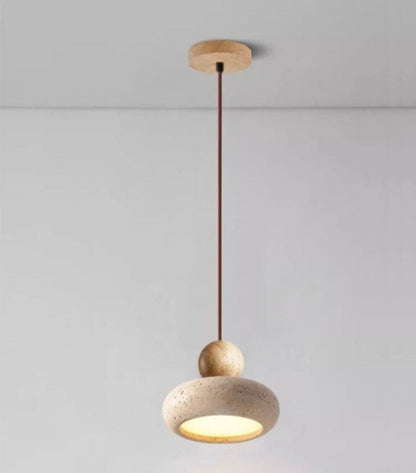 Suspension LED en Pierre d'Agate Naturel | Soléa